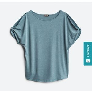 Colette Romey cold shoulder knit top